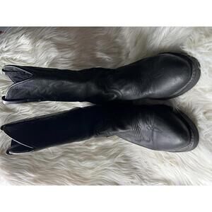 Dingo Men’s 10.5 Black Leather Cowboy Boots for Men